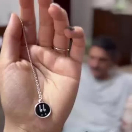 Arabic Calligraphy Stone Necklace