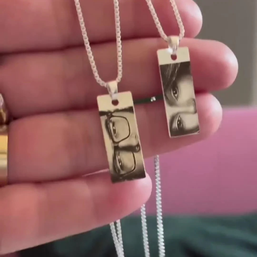 Personalized Eye Engrave Necklace