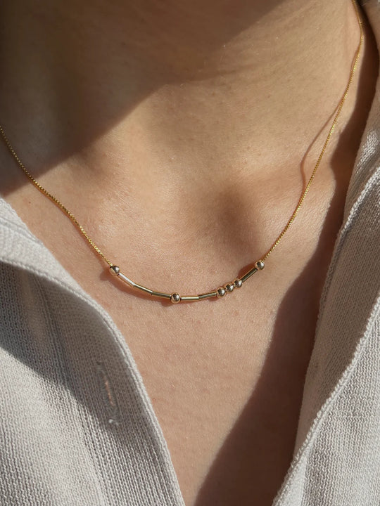Personalise Morse Code Necklace