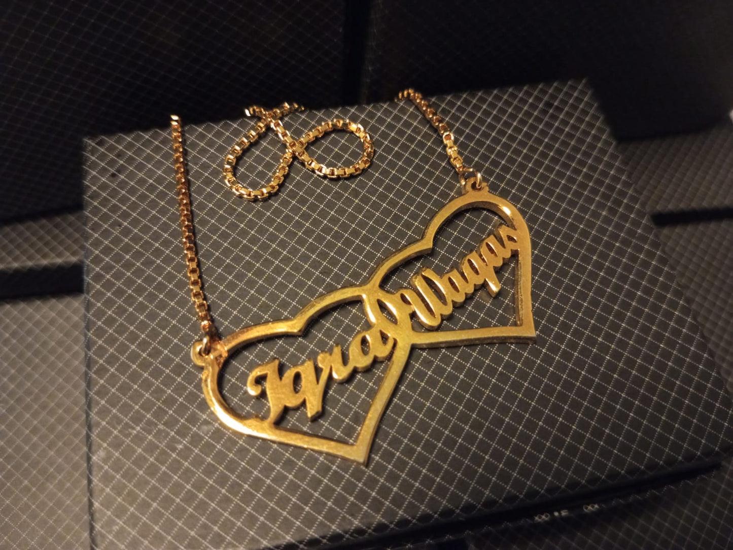 Double Heart couple necklace