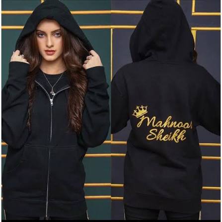 Customize zipper hoodie Women