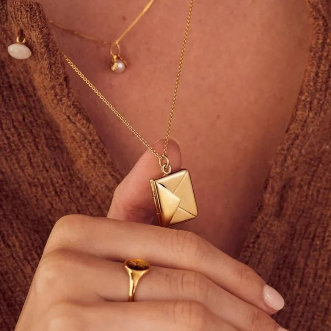 Envelope Message Necklace