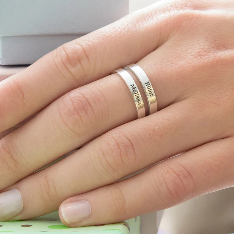 DOUBLE LAYER NAME RING