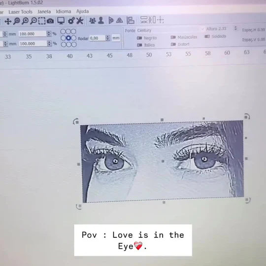 Personalized Eye Engrave Necklace