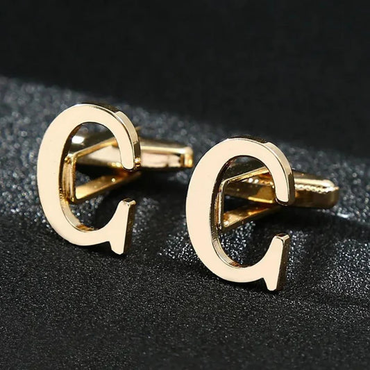 Elegant Letter Cufflinks