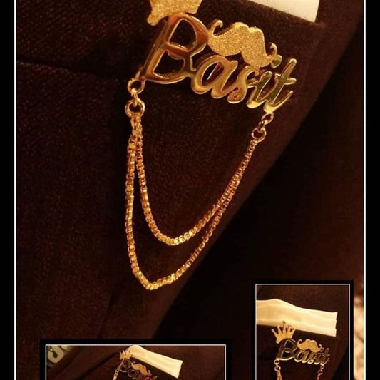Royal Name Brooch