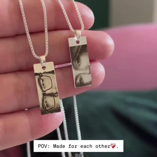 Personalized Eye Engrave Necklace