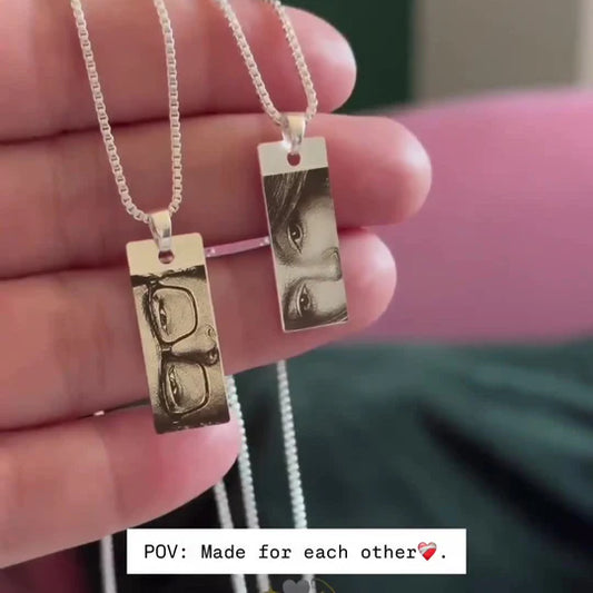 Personalized Eye Engrave Necklace