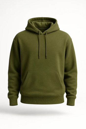 Basic plain Hoodie (Olive Green)