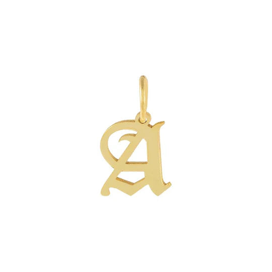 UPPERCASE OLD ENGLISH INITIAL NECKLACE