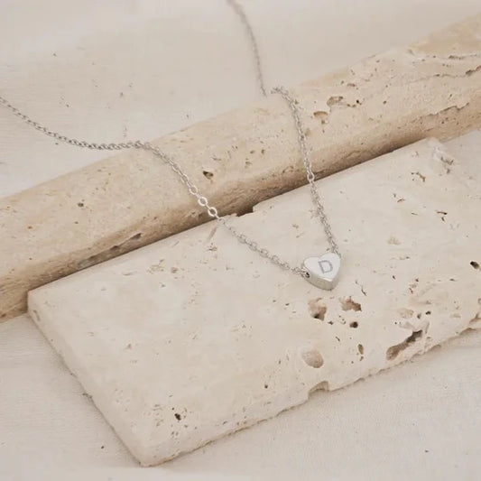 Heart Initial Necklace