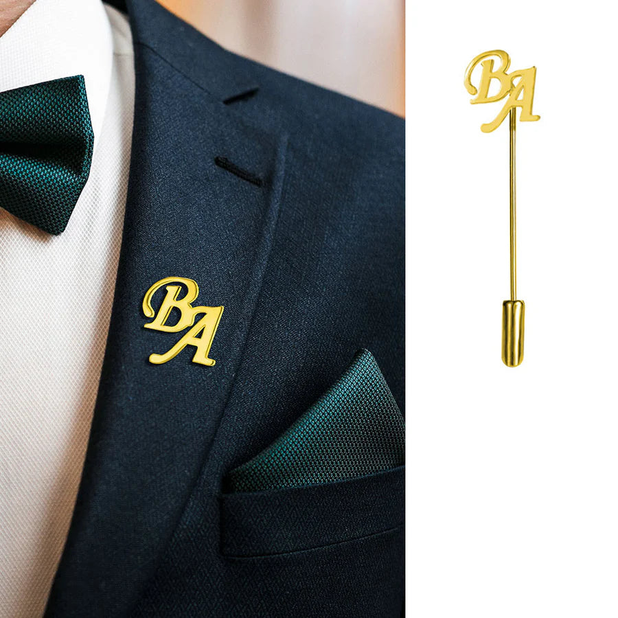 PERSONALIZED INITIAL LAPEL PIN