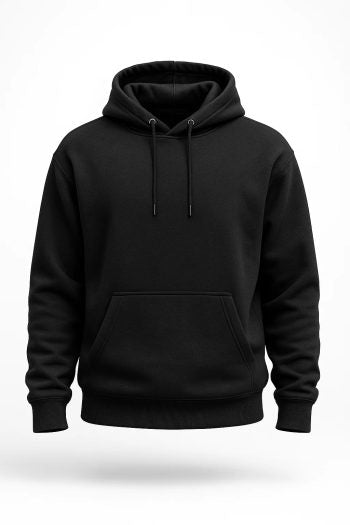 Basic plain Hoodie (Black)