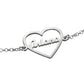 HEART NAME BRACELET SILVER PLATED