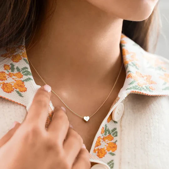 Heart Initial Necklace