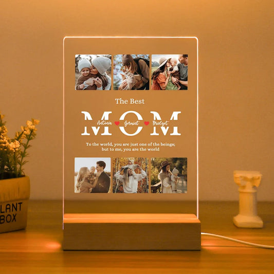 Custom Photo Lamp For Mom