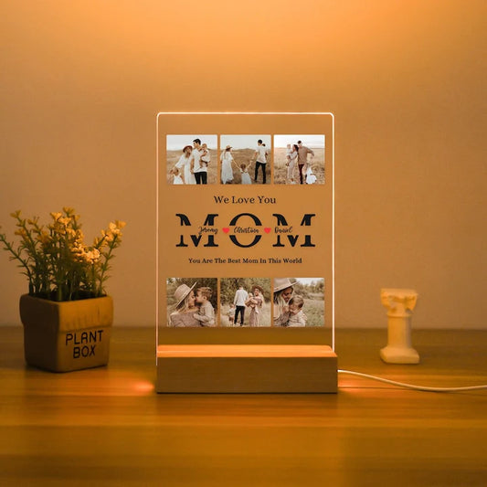 Custom Photo Lamp For Mom