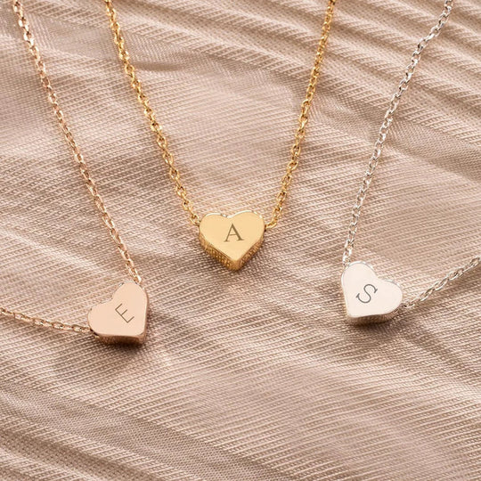 Heart Initial Necklace