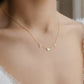 Minimalist Heart initial Necklace